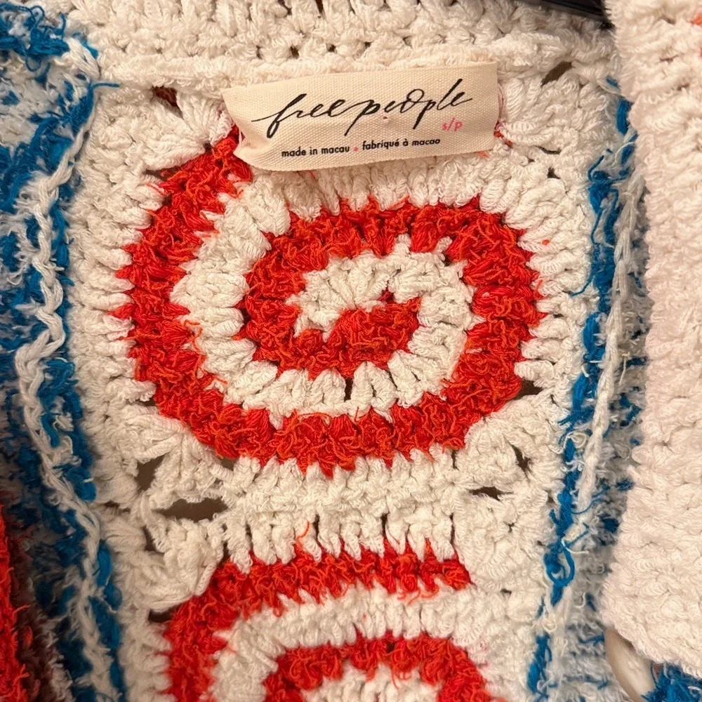 FREE PEOPLE TERRY TOWEL CARDI